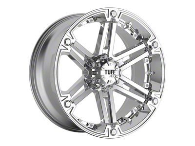 Tuff A.T. T01 Chrome Wheel; 22x9.5; 15mm Offset (20-25 Jeep Gladiator JT)