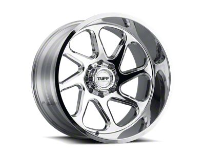 Tuff A.T. T2B Chrome Wheel; Left Directional; 26x14; -72mm Offset (20-25 Jeep Gladiator JT)