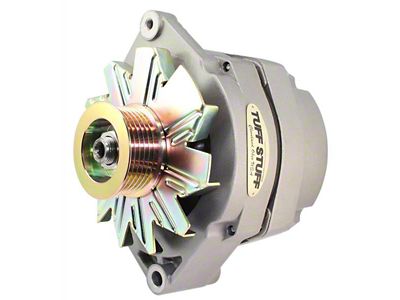 Tuff Stuff Performance Alternator with 6-Groove Pulley; 100 AMP; Factory Cast (80-82 4.2L Jeep CJ7)