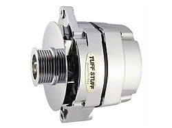 Tuff Stuff Performance Alternator with 6-Groove Pulley; 140 AMP; Chrome (80-82 4.2L Jeep CJ7)