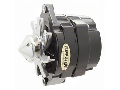 Tuff Stuff Performance Alternator with V-Groove Bullet Pulley; 140 AMP; Black (80-82 4.2L Jeep CJ7)