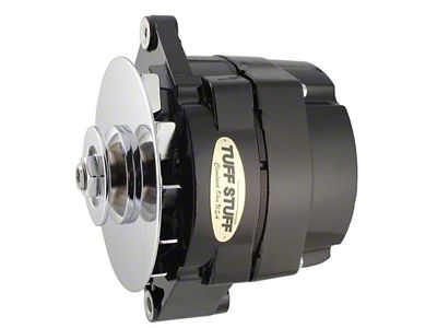 Tuff Stuff Performance Alternator with V-Groove Pulley; 100 AMP; Black (80-82 4.2L Jeep CJ7)