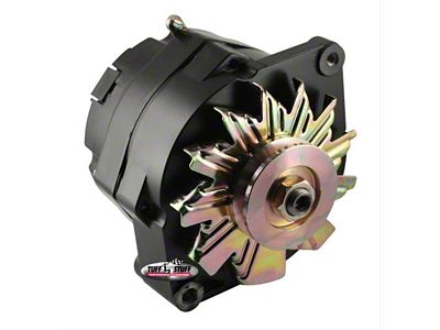 Tuff Stuff Performance Alternator with V-Groove Pulley; 100 AMP; Black Primer (80-82 4.2L Jeep CJ7)