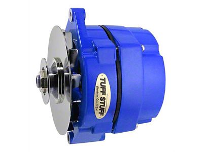 Tuff Stuff Performance Alternator with V-Groove Pulley; 100 AMP; Blue (80-82 4.2L Jeep CJ7)