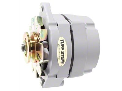 Tuff Stuff Performance Alternator with V-Groove Pulley; 100 AMP; Gray Primer (80-82 4.2L Jeep CJ7)