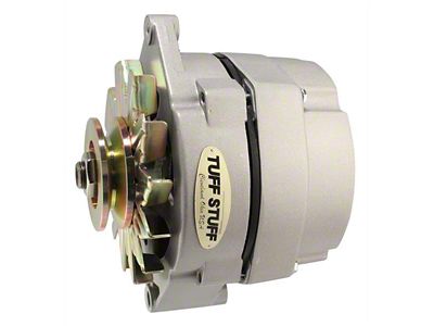 Tuff Stuff Performance Alternator with V-Groove Pulley; 140 AMP; Factory Cast (80-82 4.2L Jeep CJ7)