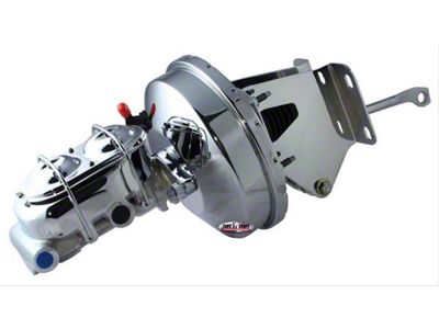 Tuff Stuff Performance Brake Booster with Master Cylinder; 1-1/8-Inch Bore; Chrome (76-86 Jeep CJ7)
