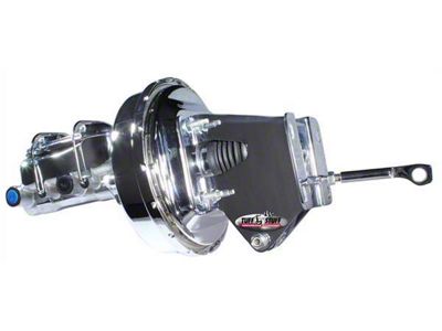 Tuff Stuff Performance Brake Booster with Master Cylinder; 1-Inch Bore; Chrome (76-86 Jeep CJ7)