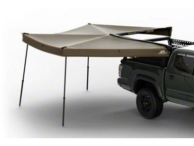 Tuff Stuff Overland 270-Degree Compact Awning with Mounting Brackets; Passenger Side (Universal; Some Adaptation May Be Required)