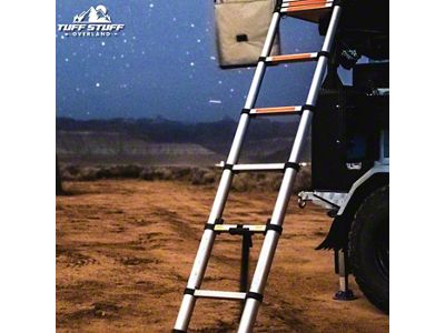 Tuff Stuff Overland Roof Top Tent Telescoping Ladder; 102-Inch