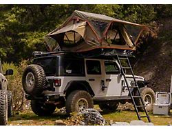 Tuff Stuff Overland Trailhead Pro 2-Person Roof Top Tent; Olive/Orange (Universal; Some Adaptation May Be Required)