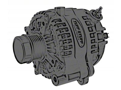 Tuff Stuff Performance Alternator with 6-Groove Pulley; 240 AMP; Chrome (18-25 3.6L Jeep Wrangler JL)