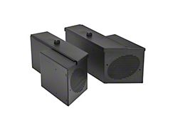 Tuffy Security Products Speaker and Storage Security Lock Boxes with Roll Bar Cutout; Combination Lock (76-91 Jeep CJ5, CJ7 & Wrangler YJ)