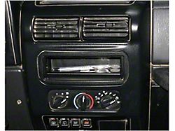 Tuffy Security Products Stereo Dash Cutout Cover Plate; Black (87-95 Jeep Wrangler YJ)