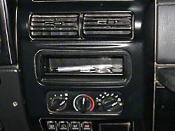 Tuffy Security Products Stereo Dash Cutout Tray; Black (87-95 Jeep Wrangler YJ)