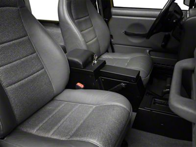 Tuffy Security Products Universal Stereo Security Full Console Series II; Black (97-06 Jeep Wrangler TJ)
