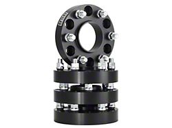 1-Inch Hubcentric Wheel Spacers; Black; Set of Four (22-26 Tundra)