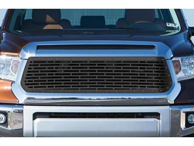 1-Piece Steel Upper Grille Overlay; Bricks (14-17 Tundra)