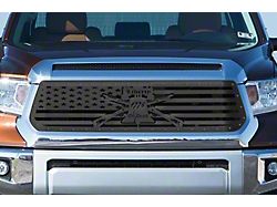 1-Piece Steel Upper Grille Overlay; Liberty or Death (14-17 Tundra)