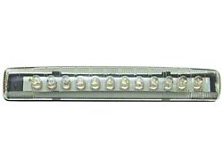 12-Diode Single Row LED Light; Clear Lens; Blue (Universal; Some Adaptation May Be Required)