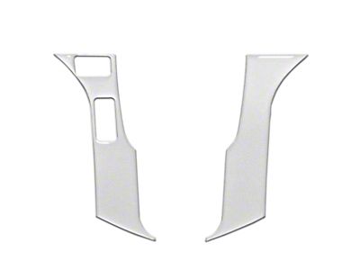 2-Button Steering Wheel Accent Trim; Silver Sky Metallic (14-21 Tundra)