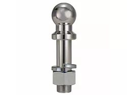 2-Inch Single Tow Ball for RAZOR Aluminum Adjustable HD Hitches; Chrome Plated Steel