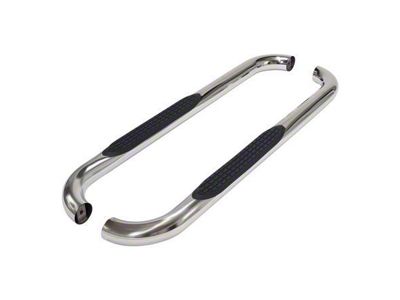 3-Inch Round Nerf Side Step Bars; Polished (07-17 Tundra Regular Cab)