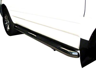 3-Inch Round Side Step Bars; Stainless Steel (07-21 Tundra Double Cab)