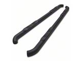 3-Inch Round Side Step Bars; Textured Black (22-26 Tundra Double Cab)