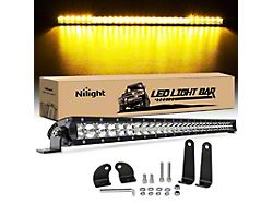 31-Inch Super Slim LED Light Bar; Amber; Spot/Flood Combo Beam (Universal; Some Adaptation May Be Required)