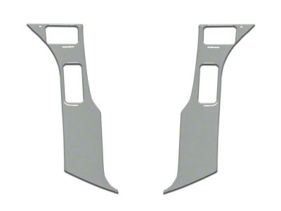 4-Button Steering Wheel Accent Trim; Lunar Rock (14-21 Tundra)