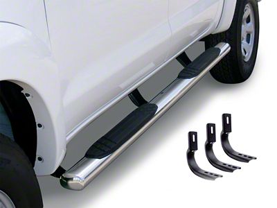 Go Rhino 4-Inch OE Xtreme Side Step Bars; Polished (22-25 Tundra CrewMax)