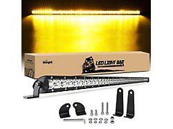 41-Inch Super Slim LED Light Bar; Amber; Spot/Flood Combo Beam (Universal; Some Adaptation May Be Required)