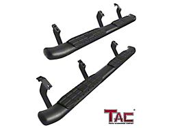 4.25-Inch PNC Oval Side Step Bars; Textured Black (07-21 Tundra Double Cab)