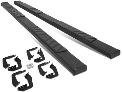 4.50-Inch Running Boards; Textured Black (07-21 Tundra CrewMax)