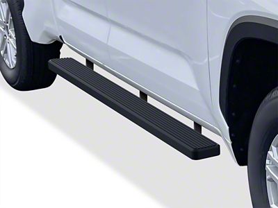 5-Inch iStep Running Boards; Black (22-25 Tundra Double Cab)