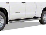 5-Inch iStep Wheel-to-Wheel Running Boards; Hairline Silver (07-21 Tundra Double Cab w/ 6-1/2-Foot Bed)