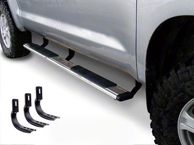 Go Rhino 5-Inch OE Xtreme Low Profile Side Step Bars; Polished (22-25 Tundra Double Cab)