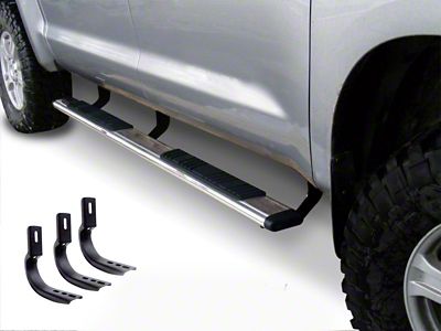Go Rhino 5-Inch OE Xtreme Low Profile Side Step Bars; Polished (22-25 Tundra CrewMax)