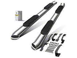 5-Inch Oval Bent Side Step Bars; Chrome (07-21 Tundra Double Cab)