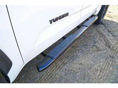 5-Inch Oval Premium Side Step Bars; Black (22-25 Tundra CrewMax)