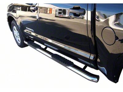 5-Inch Premium Oval Side Step Bars; Stainless Steel (07-21 Tundra CrewMax)