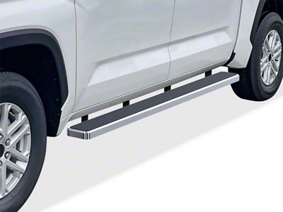 6-Inch iStep Running Boards; Hairline Silver (22-25 Tundra CrewMax)