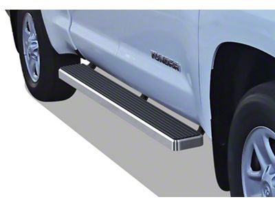 6-Inch iStep Running Boards; Hairline Silver (07-21 Tundra Double Cab)