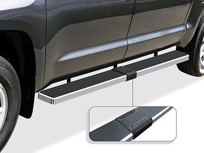 6-Inch iStep Running Boards; Hairline Silver (07-21 Tundra CrewMax)