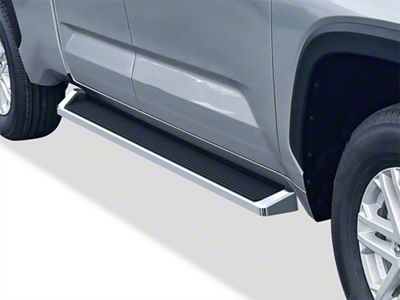 6-Inch iStep Running Boards; Hairline Silver (22-25 Tundra Double Cab)
