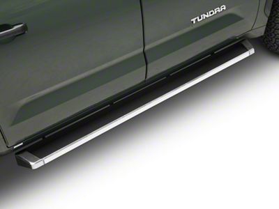 6-Inch iStep Running Boards; Hairline Silver (22-25 Tundra CrewMax)