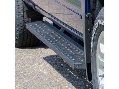 RidgeStep 6.50-Inch Running Boards without Mounting Brackets; Textured Black (07-21 Tundra Double Cab, CrewMax)