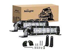 7-Inch Super Slim Single Row LED Light Bars; Flood Beam (Universal; Some Adaptation May Be Required)