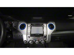 A/C Vent Ring Cap Accent Trim; Blazing Blue (14-21 Tundra)